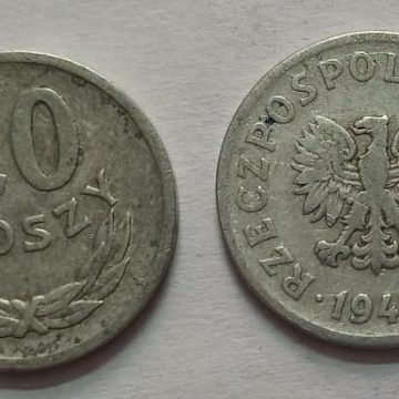 POLAND 20 GROSZY 1949 (USED}