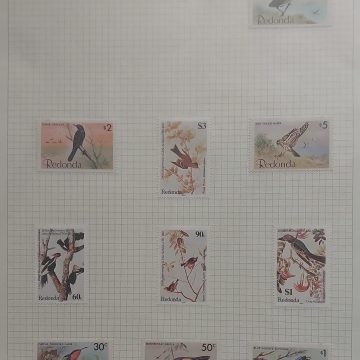 Thematic Birds Stamps of REDONDA 10 Stamps Mint