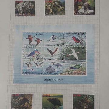 Thematic Birds Stamps of SIERRALEONE 1 Minature Sheet -6 Stamps Mint