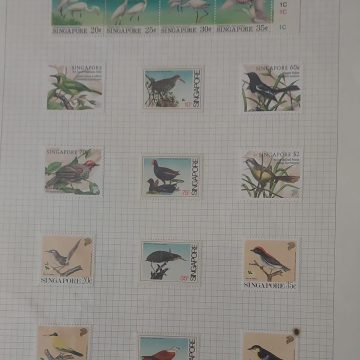 Thematic Birds Stamps of SINGAPORE 16 Stamps Mint