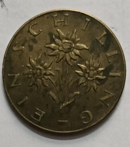Austria 1 Schilling Coin 1966 (used) - Image 2