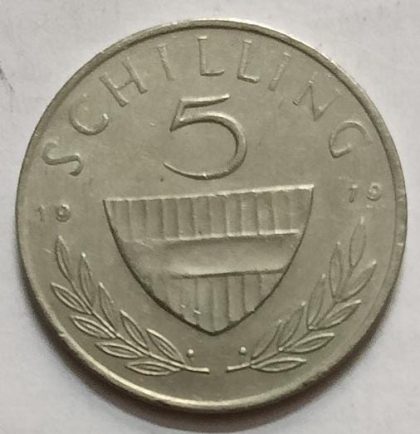 Austrian 5 schilling 1979 Used - Image 2