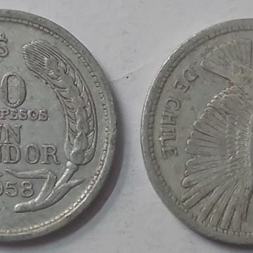 CHILE  10 CENT  Coin 1958 (USED)