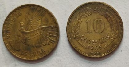 CHILE  10 CENT  Coin1965 (USED)