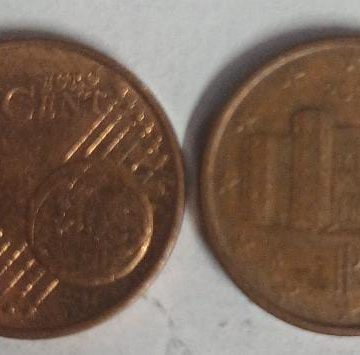 1 Cent EURO Coin 2008 (used)