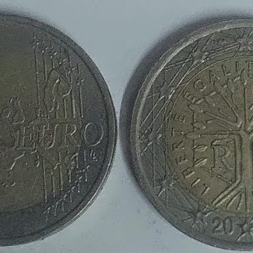 2 EURO 2000_Liberte Egalite Fraternite Coin  (used)
