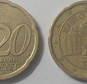 20 EURO Cent Austria Coin 2002 (used)