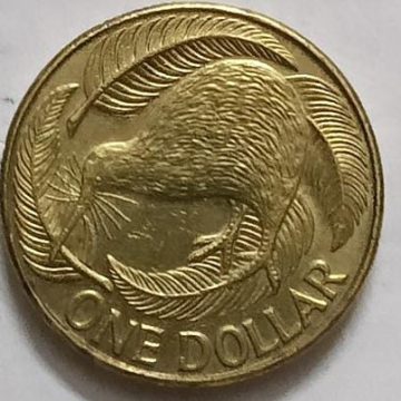 New zealand 1 dollar Coin  2010 (Used)