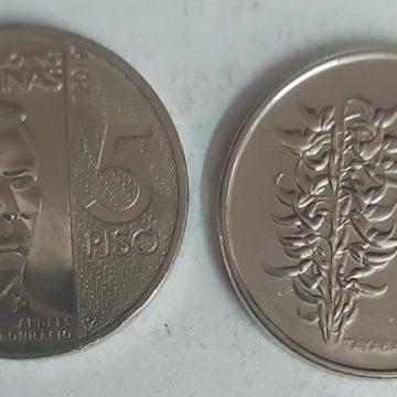 PHILIPPINES 5 PISO 2019 Coin(used)