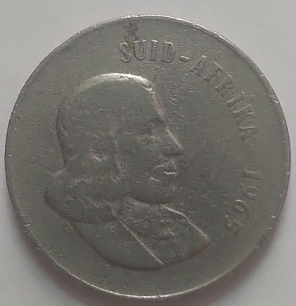 SOUTH AFRICA 20 Cent Coin 1965 (used)