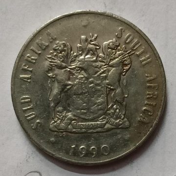 SOUTH AFRICA 20 CENT Coin 1990 (used)