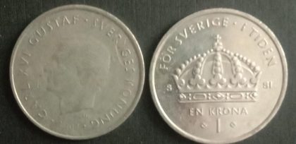 SWEDEN 1 KRONA 2002 Coin(used)