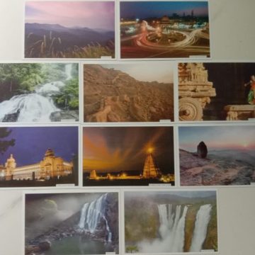 Tourist Places OF Karnataka (Set of 10 Pictorial Post Cards) Maxi Cards