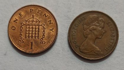 UK 1 Penny Coin1983 (USED)