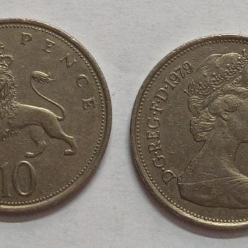 UK 10 Pence Coin 1979 (USED)