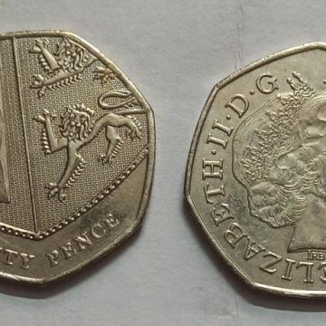 UK 50 Pence Coin 2015  (UNC)