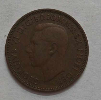UK Half Penny Coin 1950 (USED)