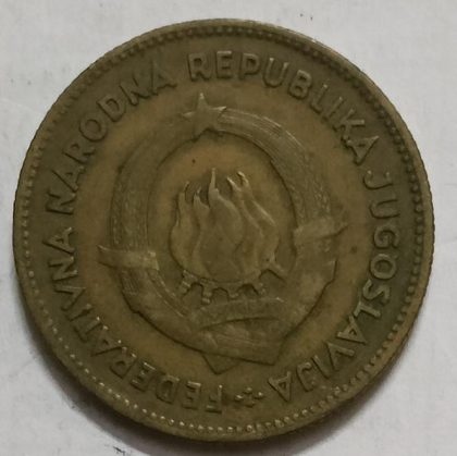YUGOSLAVIA  50 Dinara Coin 1955 (used) - Image 2