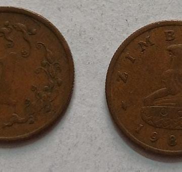 ZIMBABWE 1 CENT 1982 Coin(USED)