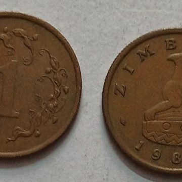 ZIMBABWE 1CENT 1986 Coin(USED)