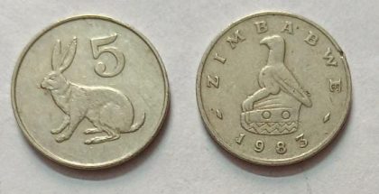 ZIMBABWE 5 CENT 1983 Coin(USED)