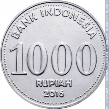INDONESIA 1000 RUPIAH 2016(used)