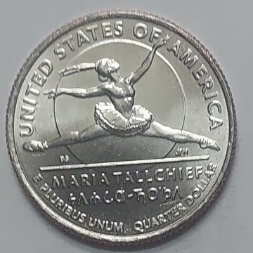 American Women Quarter Dollar Coin  Maria Tallchief  - 'P' Mint