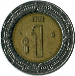 MEXICO 1 DOLLAR 1996(used)
