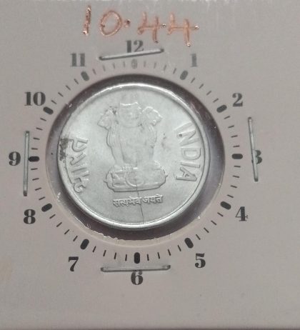 1 RUPEE 2013 NOIDA MINT 1.30 ROTATION -ERROR COIN USED