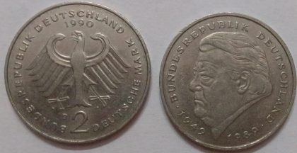 GERMANY Deutsche 2 MARK 1990 (USED)