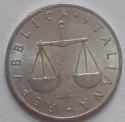 ITALY 1 LIRE 1954 (used) - Image 2