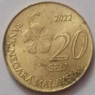 20 Sen _2022 Malaysia (used)