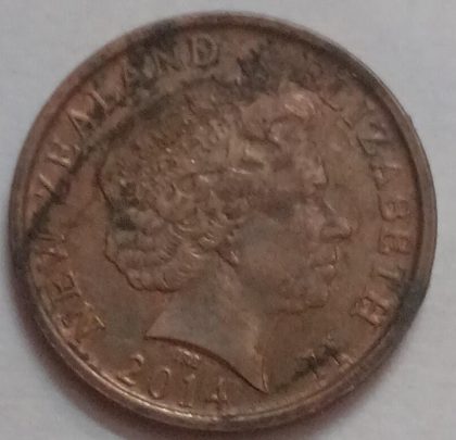 New zealand 10 cent Coin 2014 (Used) - Image 2