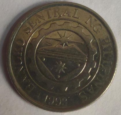 Philippines 1 Piso Coin 2014  (Used) - Image 2