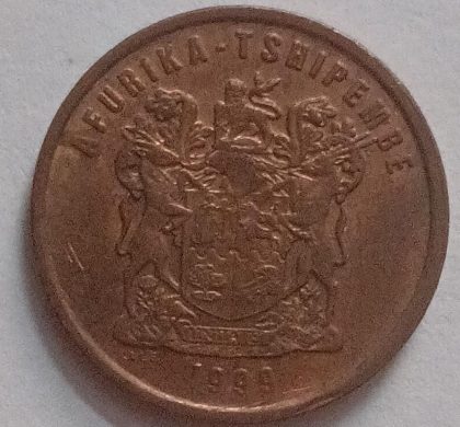 SOUTH AFRICA 2 CENT Coin 1999 (used) - Image 2