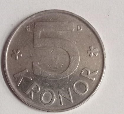 SWEDEN 50 ORE 1973 Coin(used) - Image 2