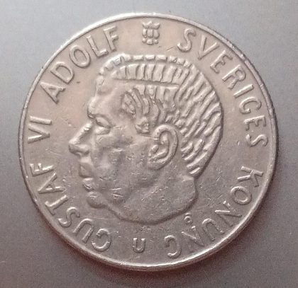 SWEDEN 1 KRONA 1971 Coin(used) - Image 2