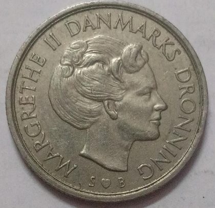 DENMARK 1 KRONE 1978 (USED) - Image 2