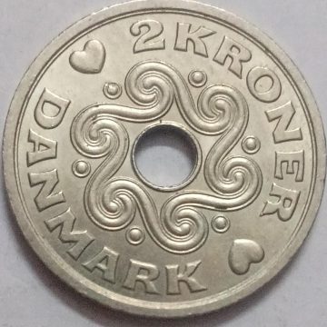 DENMARK 2 KRONER 1993 (USED)