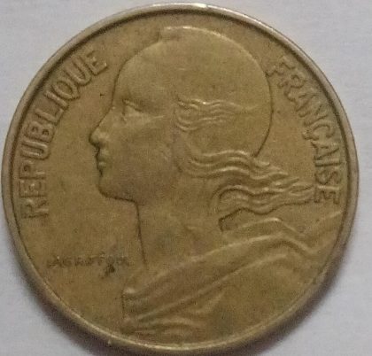 10 Centimes 1967 Liberte Egalite Fraternite (used) - Image 2