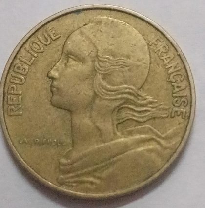 10 Centimes 1983 Liberte Egalite Fraternite (used) - Image 2