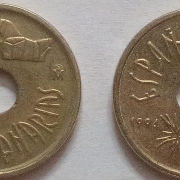 Spain 25 Pesetas Coin 1994(Used)