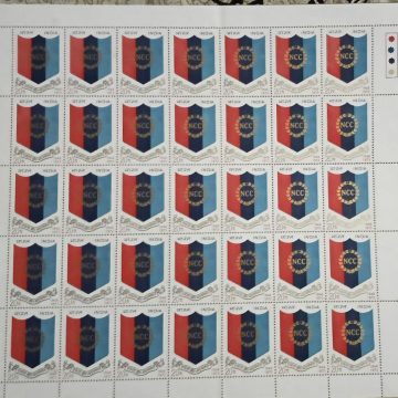 National Cadet Corps. Army, Navy, Air Force, Defence, Emblem, Organisation, Cadets, 20 P - MNH (Stamp Full Sheets - 35stamps)