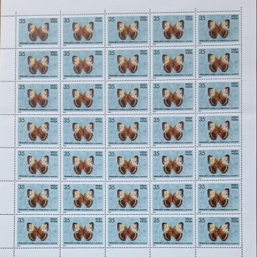 Butterflies - Stichophthalma Camadeva. Brush-Footed Butterfly, Stichophthalma camadeva, Morphinae,35P - MNH (Stamp Full Sheets - 35stamps)
