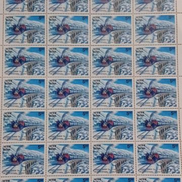 100 YEARS OF KALKA-SHIMLA RAILWAY ,  Rs.5- MNH (Stamp Full Sheets -40stamps)