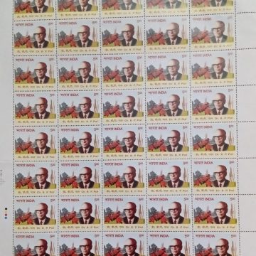 Dr.BP Pal , Personality ,  Rs.5- MNH (Stamp Full Sheets -40stamps)